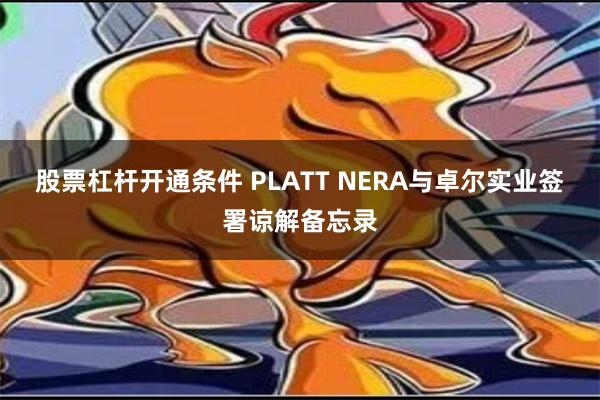 股票杠杆开通条件 PLATT NERA与卓尔实业签署谅解备忘录