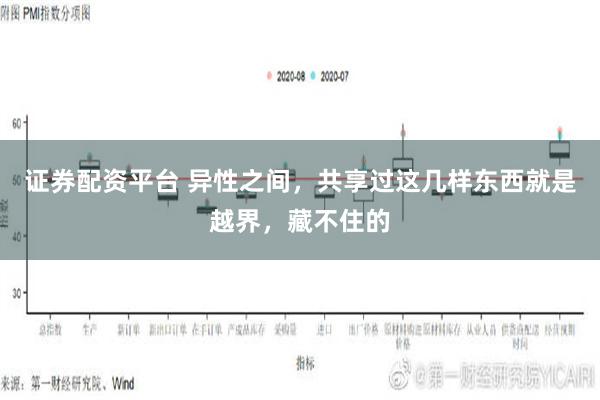 证券配资平台 异性之间，共享过这几样东西就是越界，藏不住的