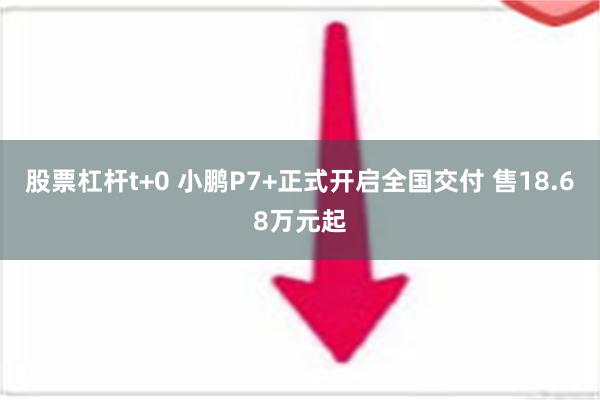 股票杠杆t+0 小鹏P7+正式开启全国交付 售18.68万元起